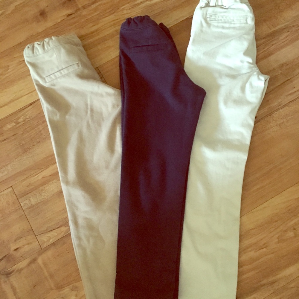 3 like new uniform pants girls
